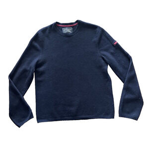 Abercrombie & Fitch Lambs Wool Pullover Crew Neck Blue Sweater Mens XL Y2K